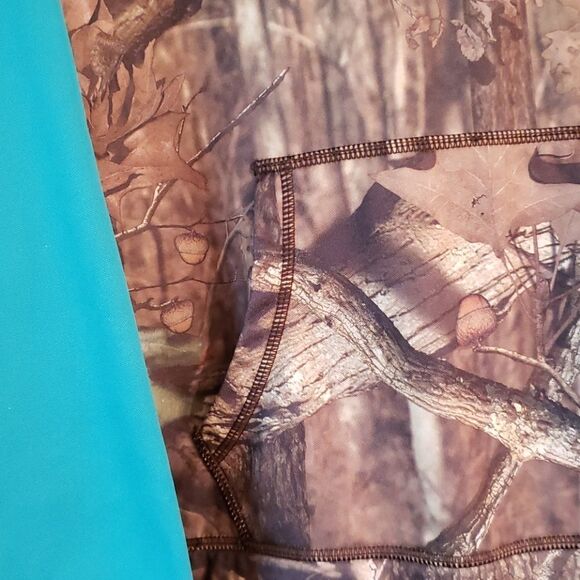 NWOT Energy Zone Camo & Teal Hoodie Sz L (12-14) - Picture 2 of 4